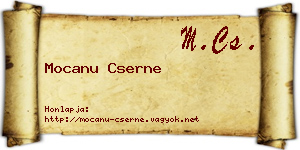 Mocanu Cserne névjegykártya